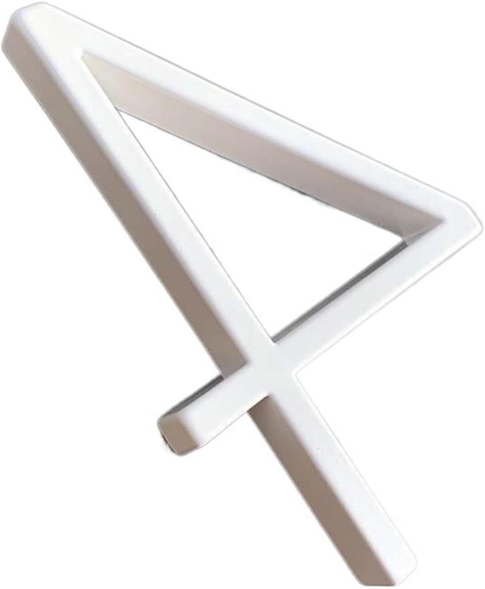 Huisnummer 4 - Adresbord Deurplaat - Adres Weergeven - Zwevend Modern Design - 125 mm Hoog - Wit
