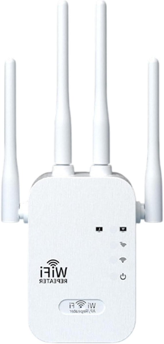 Internet Extender WiFi Booster - Netwerk Router - Signaal Verbeteren - Dual Band Snelheid - 1200 Mbps - Wit