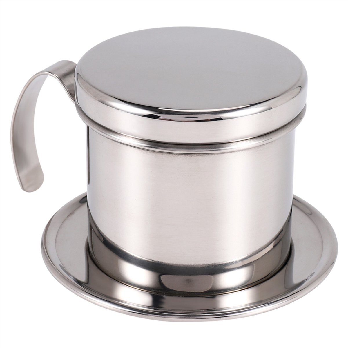 Vietnamese koffiemachine met handmatig filter.