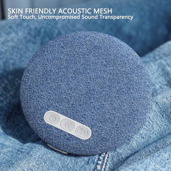 Bluetooth Kussenluidspreker - Slaap Oordopjes - Ontspannen Slapen - Ultradun Ergonomisch - 9.6cm Diameter - Wit — afbeelding 2