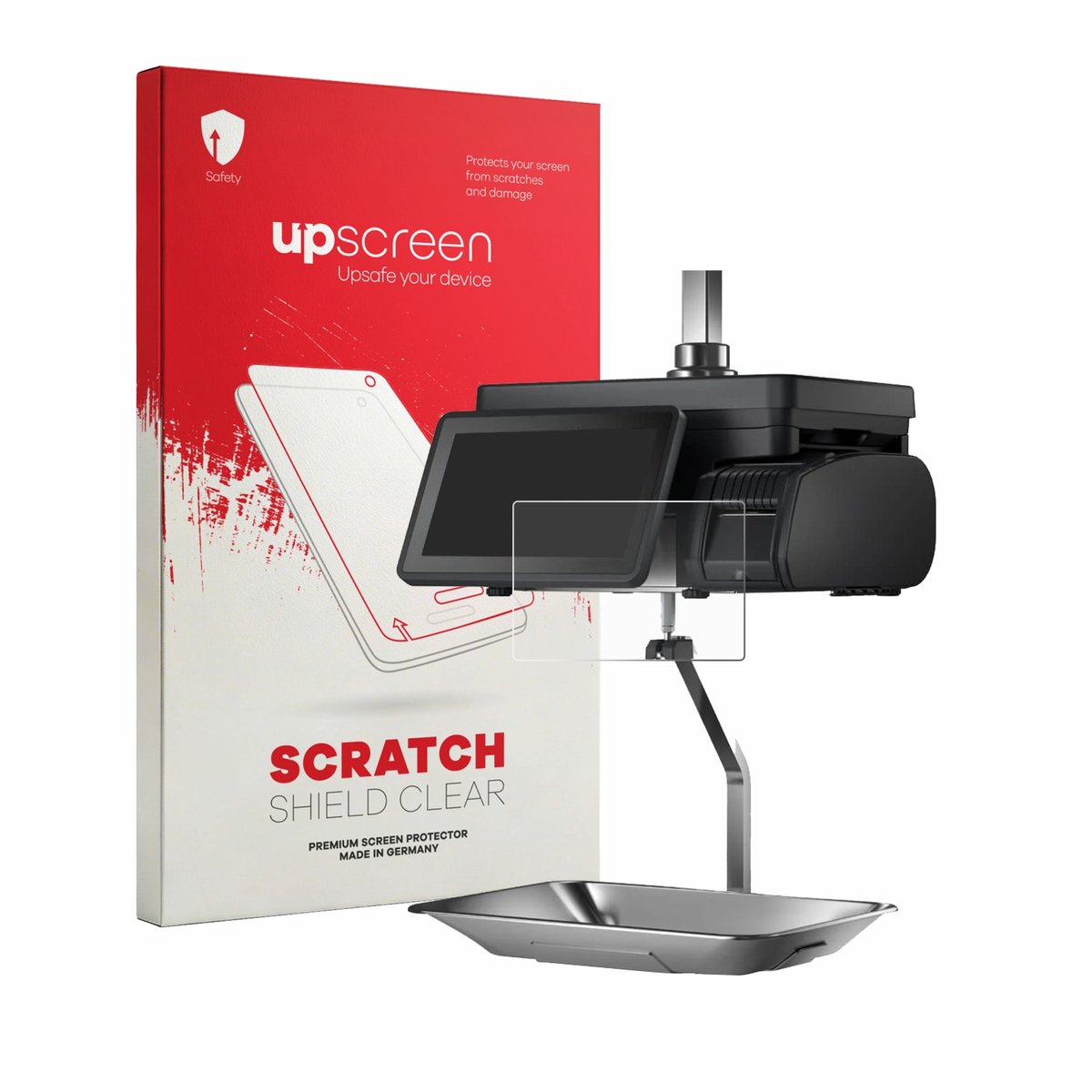 upscreen - Screenprotector voor Bizerba Q1 pro 400 12.1" - Folie Beschermfolie transparant