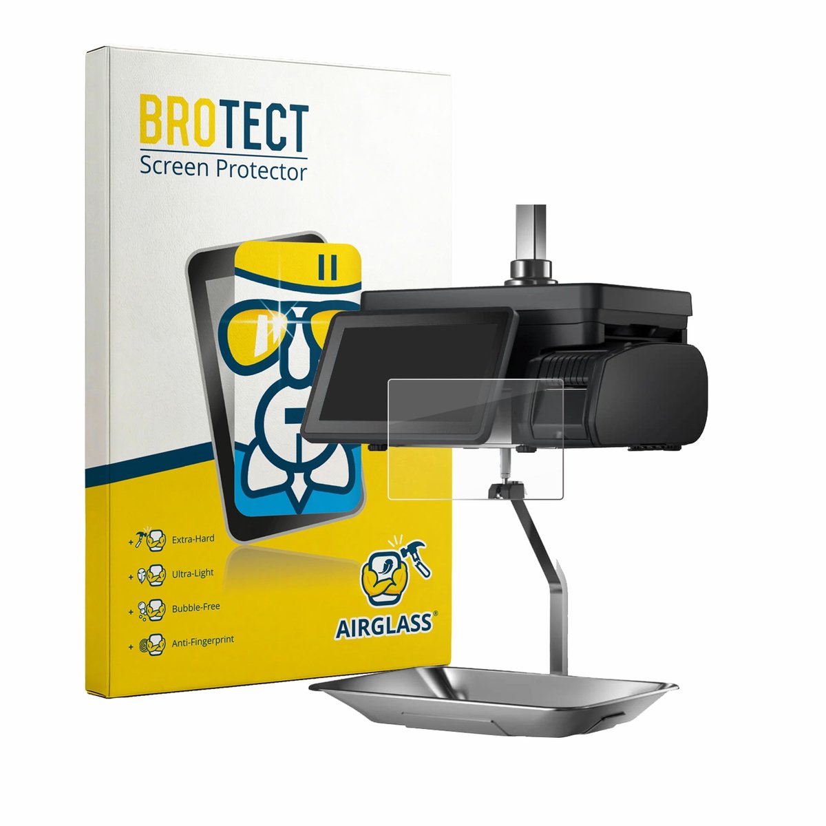 Screenprotector voor Bizerba Q1 pro 400 12.1" Beschermglas transparant