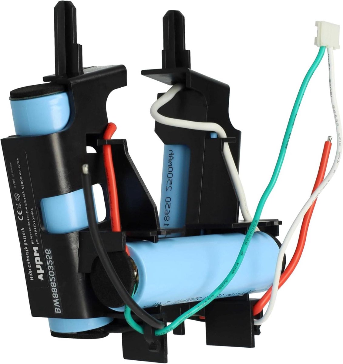 Stofzuiger Accu - Reservebatterij Reiniger - Huishouden Schoonmaken - Lithium-Ion Technologie - 108 Volt 2500 mAh - Zwart