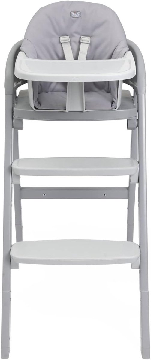 Kinderstoel - Stoel voor baby - Samen eten - Groei mee met kind - 110 cm hoog - Grijs — afbeelding 5