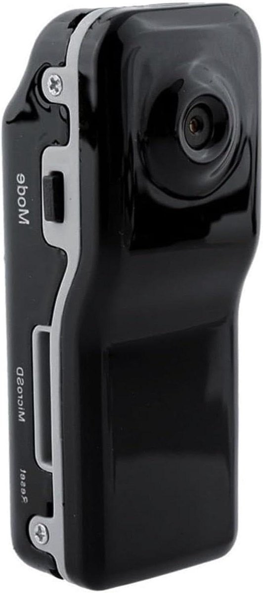 Mini Camera - Draagbare Camcorder - Outdoor Avonturen - Groothoeklens - Compact Formaat - Zwart