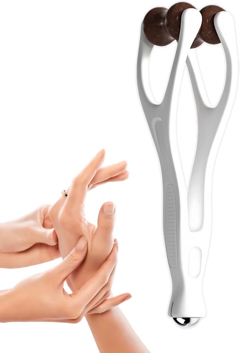 Handmassage Roller - Vingermassager - Stress Verminderen - Gestructureerd Ontwerp - 14 cm - null