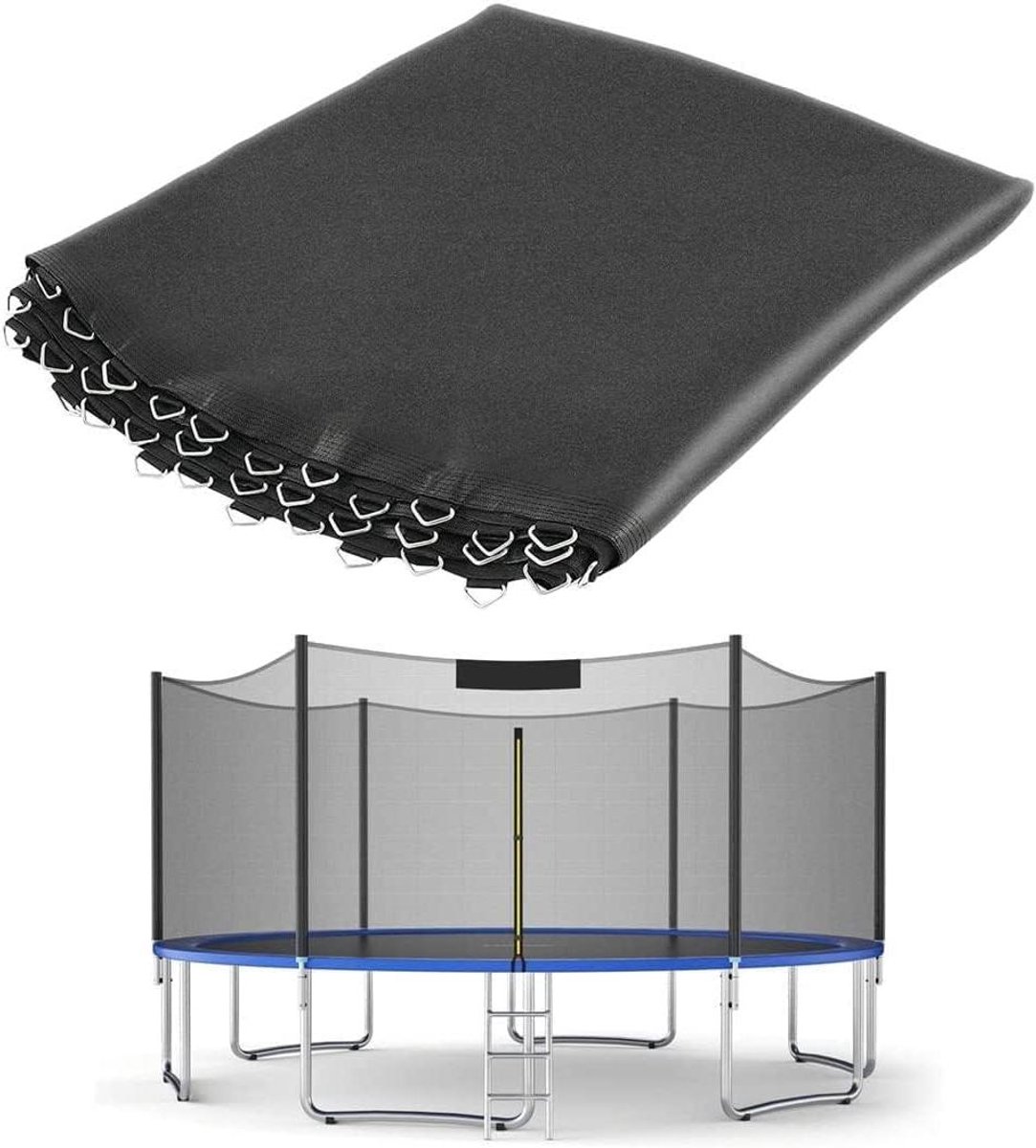 Trampoline Springmat - Vervangend Springdoek - Buiten Plezier - Hoog-Elastisch PP Materiaal - Tot 16FT - Zwart