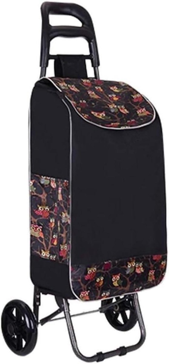 Boodschappentrolley - Winkelwagen - Boodschappen Vervoeren - Trap Op Gaand - 97cm Hoog - Grijs