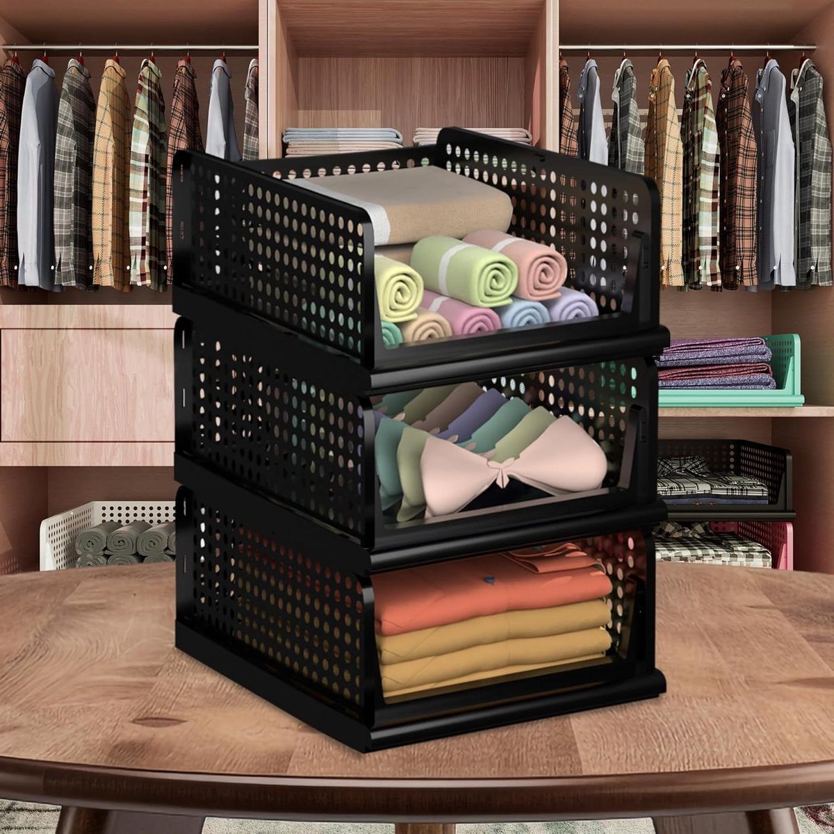 Kast Organizer Set - Kleding Opberger - Garderobe Ordenen - Opvouwbaar Ontwerp