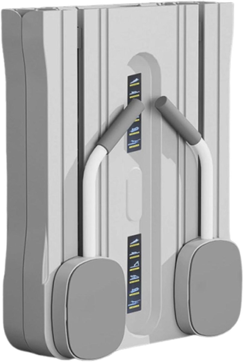 Pilates Plank - Fitness Board - Full Body Workout - Opvouwbaar Compact Design - 105 cm - Grijs