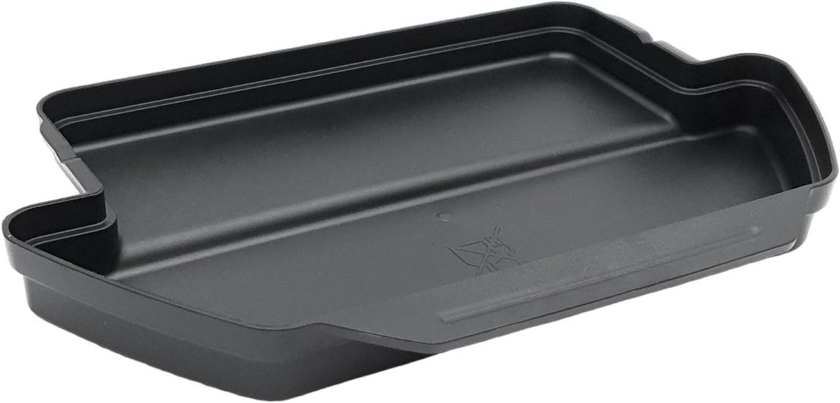 Opvangbak Grill - Lekbak Reserveonderdeel - Schoon Grillen - Vaatwasmachinebestendig - 20 x 10 x 1 cm - Zwart