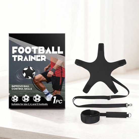 Voetbal Trainer - Kick Back - Balvaardigheid Verbeteren - Verstelbare Riem - 21 cm - Veelkleurig — afbeelding 3