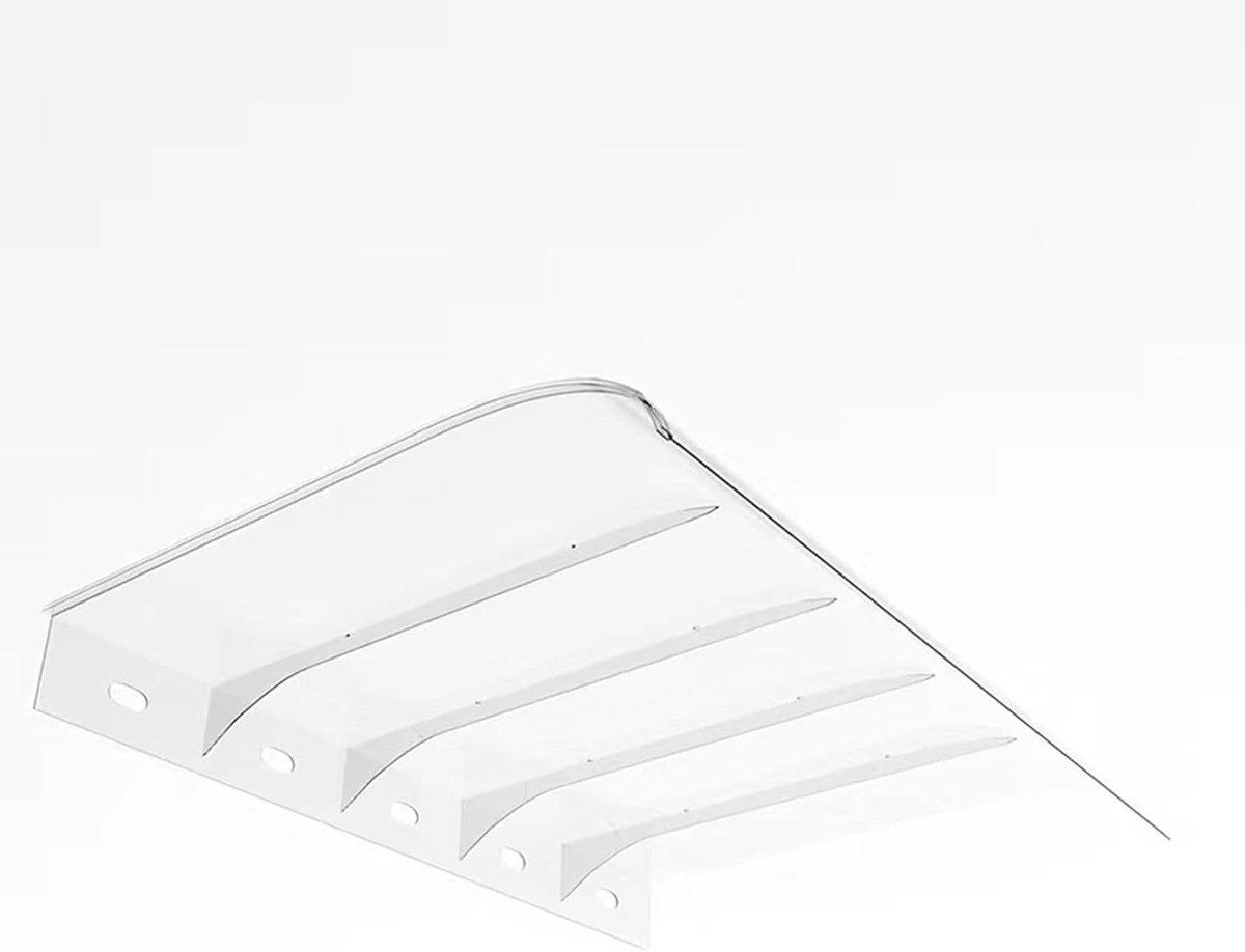Waterdichte Luifel - Regenbescherming - Buitenruimte Beschermen - Duurzaam Polycarbonaat - 40 x 210 cm - Transparant