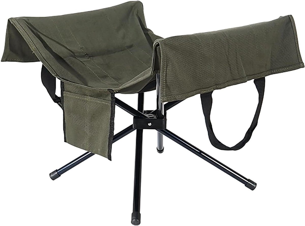Haardhoutrek - Hout opslag - Haardhout bewaren - Opvouwbaar ontwerp - 30 kg draagkracht - Groen