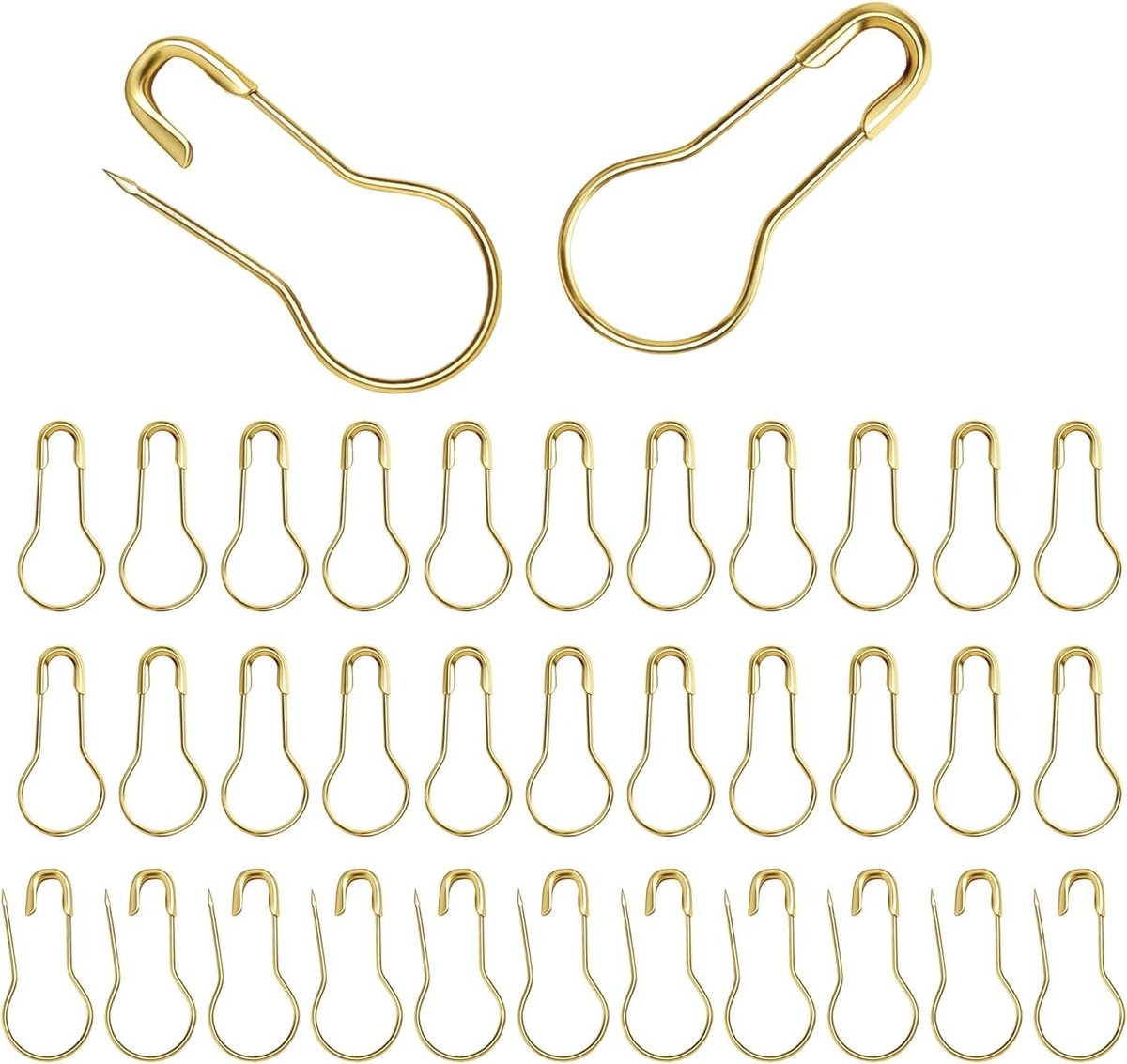 Veiligheidsspelden - Knutselspelden - Kleding Versieren - Roestvrij Metaal - 1000 Stuks - Goud