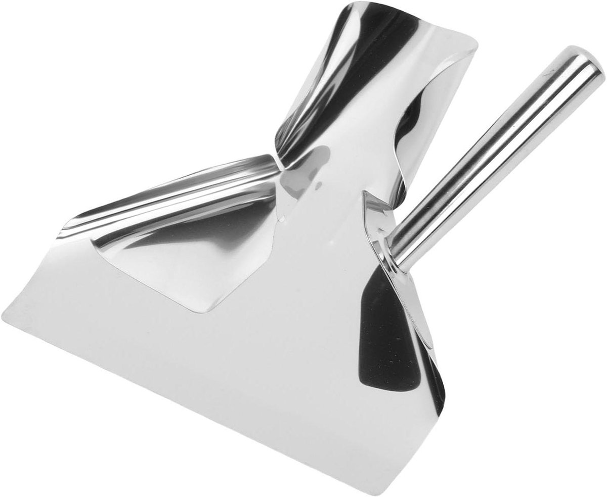 Roestvrijstalen Schep - Friet Schep - Eten Serveren - Vaatwasmachinebestendig - 18x23cm - Zilver