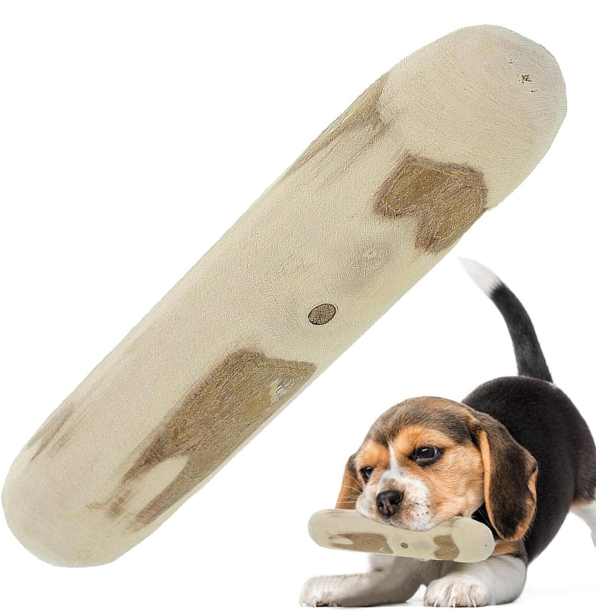 Houten Kauwspeelgoed Hond - Kauwstok Koffiehout - Tandverzorging Hond - Natuurlijk Materiaal - 10 cm - Bruin