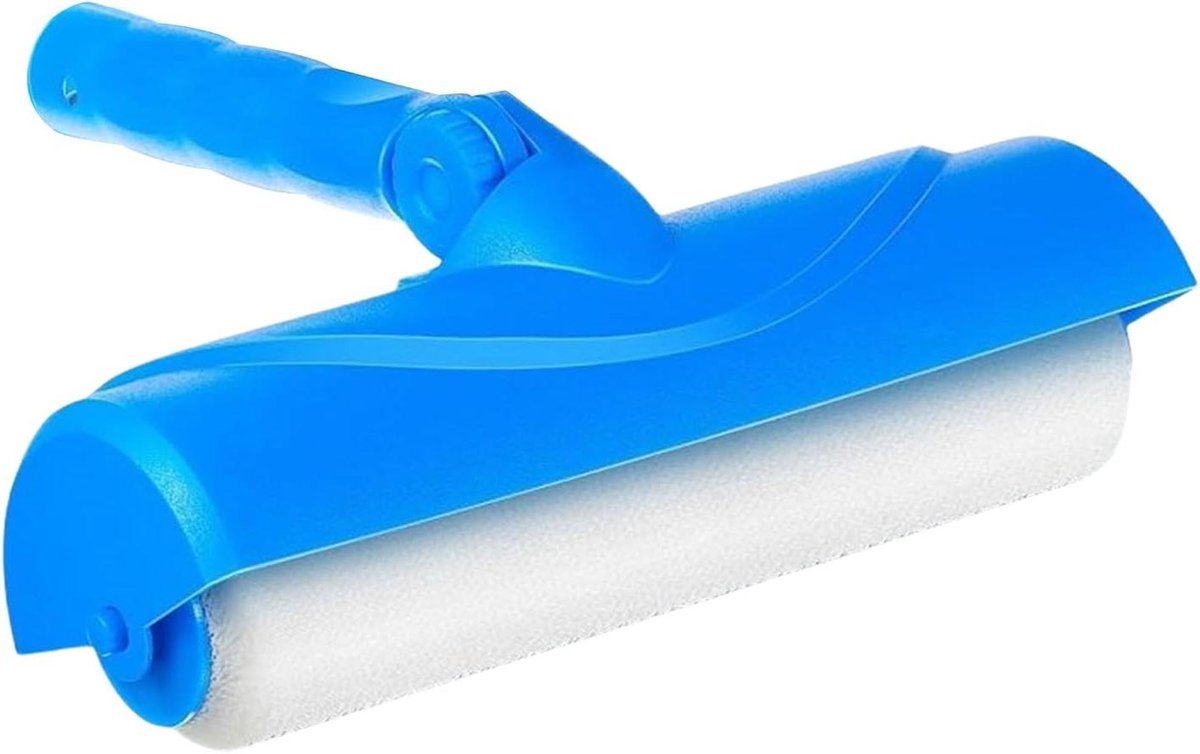 Verfroller Muurverf - Schilderroller Gereedschap - Muren Plafonds Schilderen - Gelijkmatige Coating - 25 cm - Blauw Wit