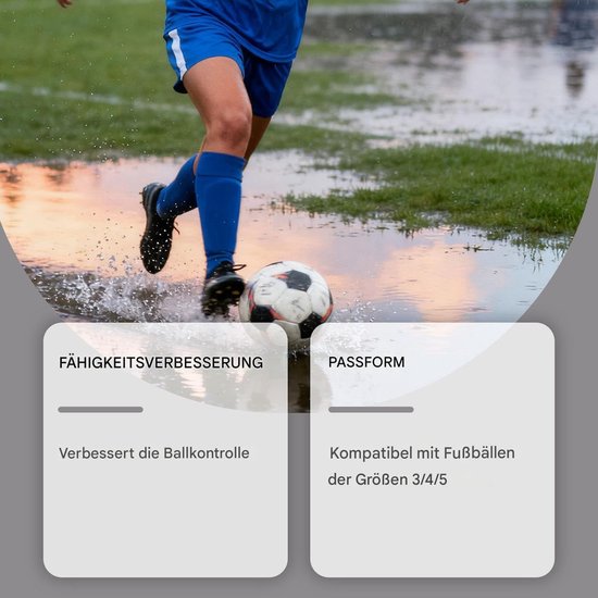 Voetbal Terugschop Apparaat - Voetbal Retourtrainer - Voetbalvaardigheden Trainen - Zelfterugkerende Bal - Verstelbare Tailleband - Niet gespecificeerd — afbeelding 5