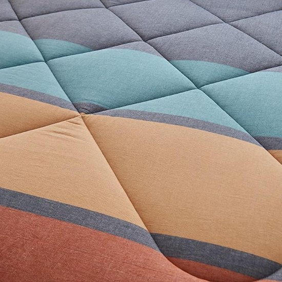 Draagbare Logeermatras - Japanse Vloerfuton - Comfortabel Slapen - Extra Dik Pluche - 120 x 200 cm - F — afbeelding 5