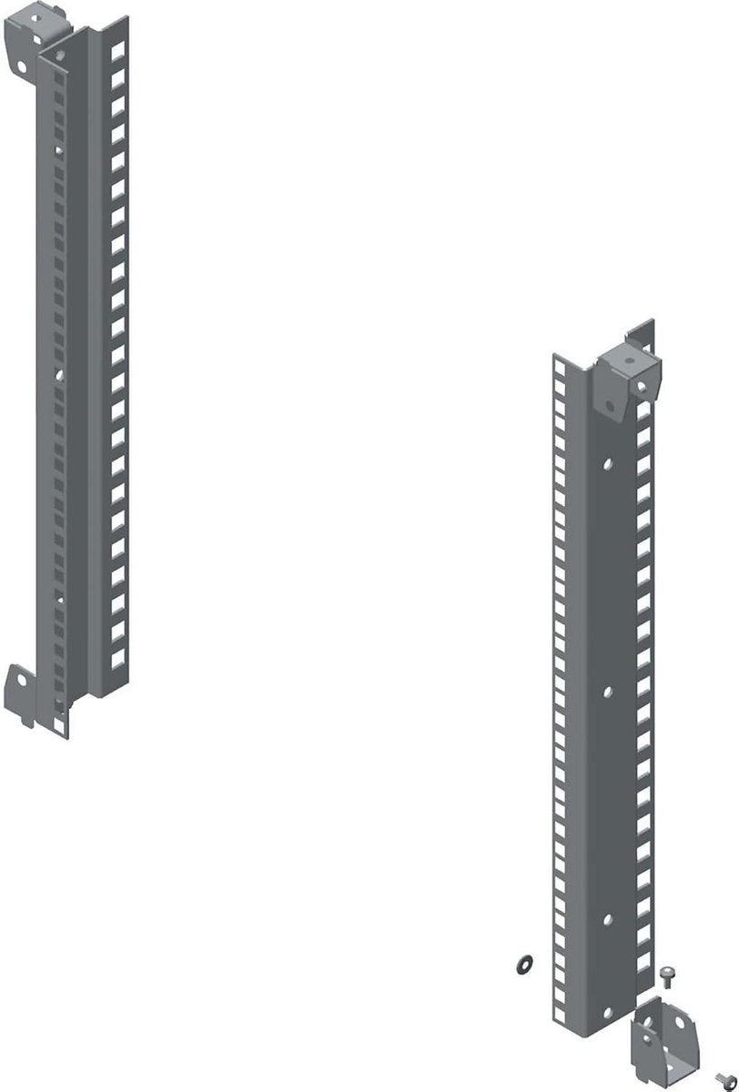 Gedeeltelijk Rack - Server Kast - Netwerk Installatie - 26U Hoogte - 3.52 Kilogram - Wit