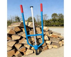Handmatige Houtsplitter - Houthak Gereedschap - Brandhout Maken - Moeiteloos Splijten - 94cm Lengte - Zilver
