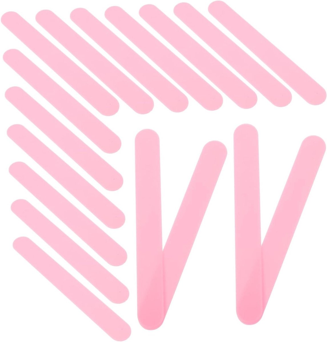 Roze Plastic Roerstaafjes - Tongspatels Mondzorg - Precisiewerk en Roeren - Ergonomisch Ontworpen - 145 cm - Roze