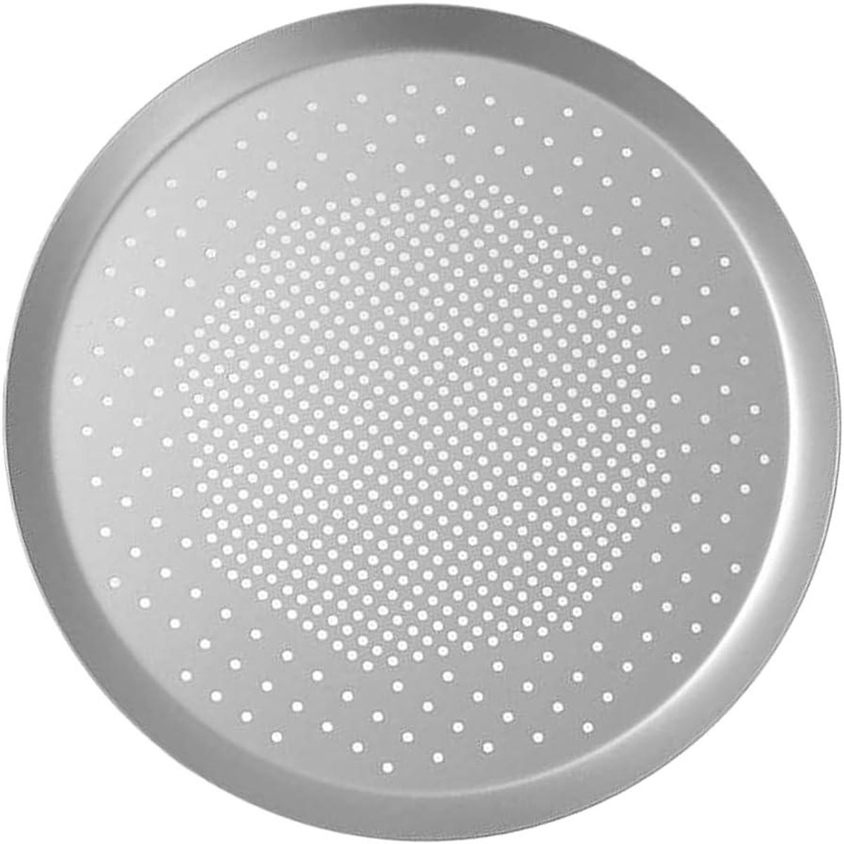 Geperforeerde Pizzapan - Pizza Bakplaat - Pizza Bakken - Antiaanbaklaag - 6.5 inch - Zilver