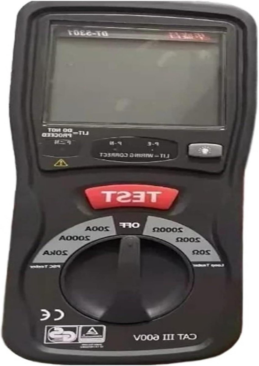 Aardingsmeter - Lusweerstandstester - Elektrisch Meten - AC/DC Spanningstest - Draagbaar - One Color