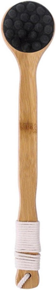 Rugborstel Douche - Lichaamsborstel Bad - Rug Reinigen - Extra Lange Handgreep - 40 cm - Grijs