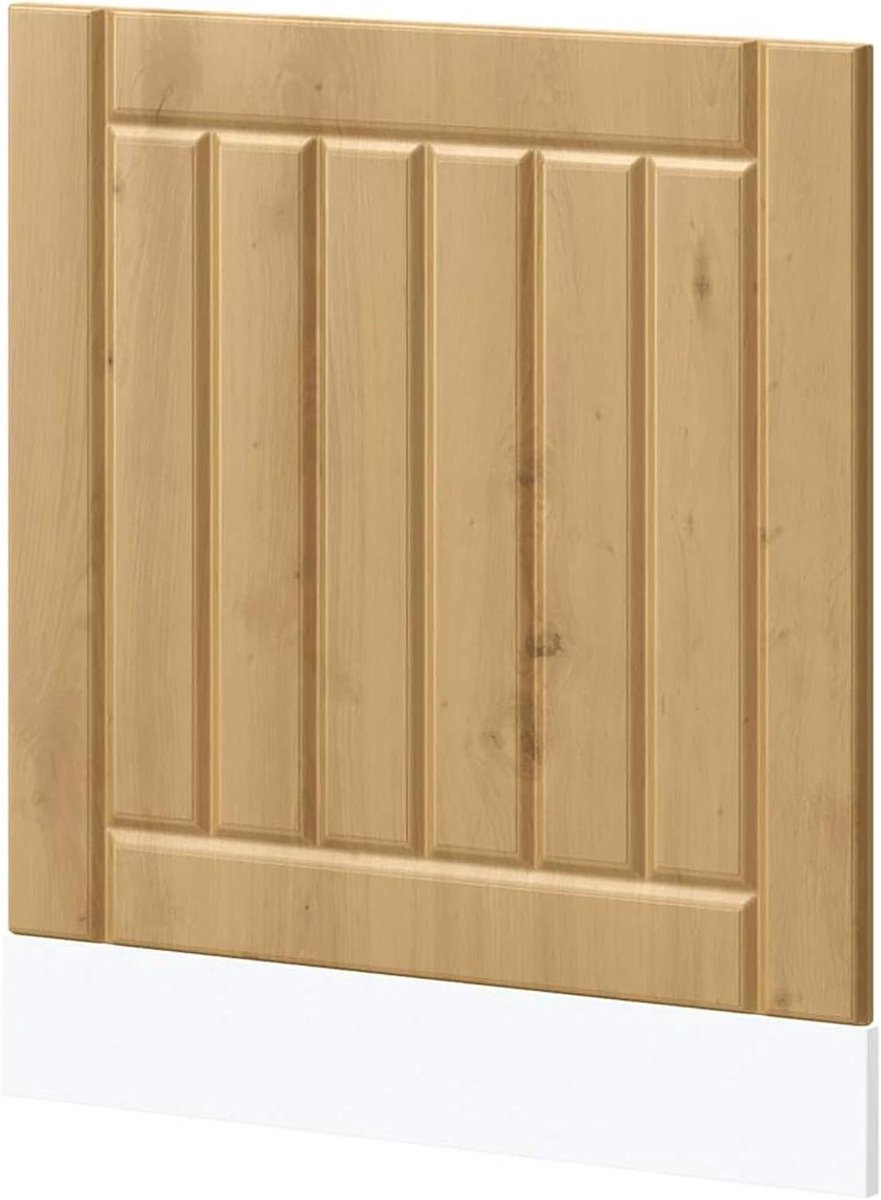 Vaatwasserpaneel Afwasmachinefront Keuken Integratie Robuust Houtmateriaal 60 x 15 x 67 cm Eikenhout