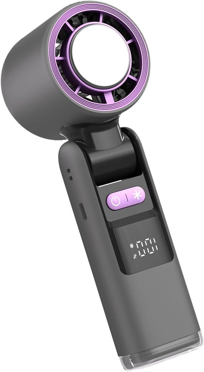 Opvouwbare Ventilator - Persoonlijke Fan - Persoonlijk Koelen - Verbeterde Luchtefficiëntie - 18.3 x 6 x 6 cm - Zwart