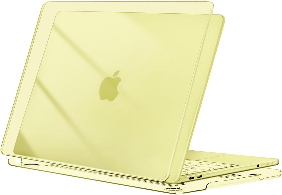 CaseMania macbook case geschikt voor MacBook Neo 13'' - Geel - Kunststof
