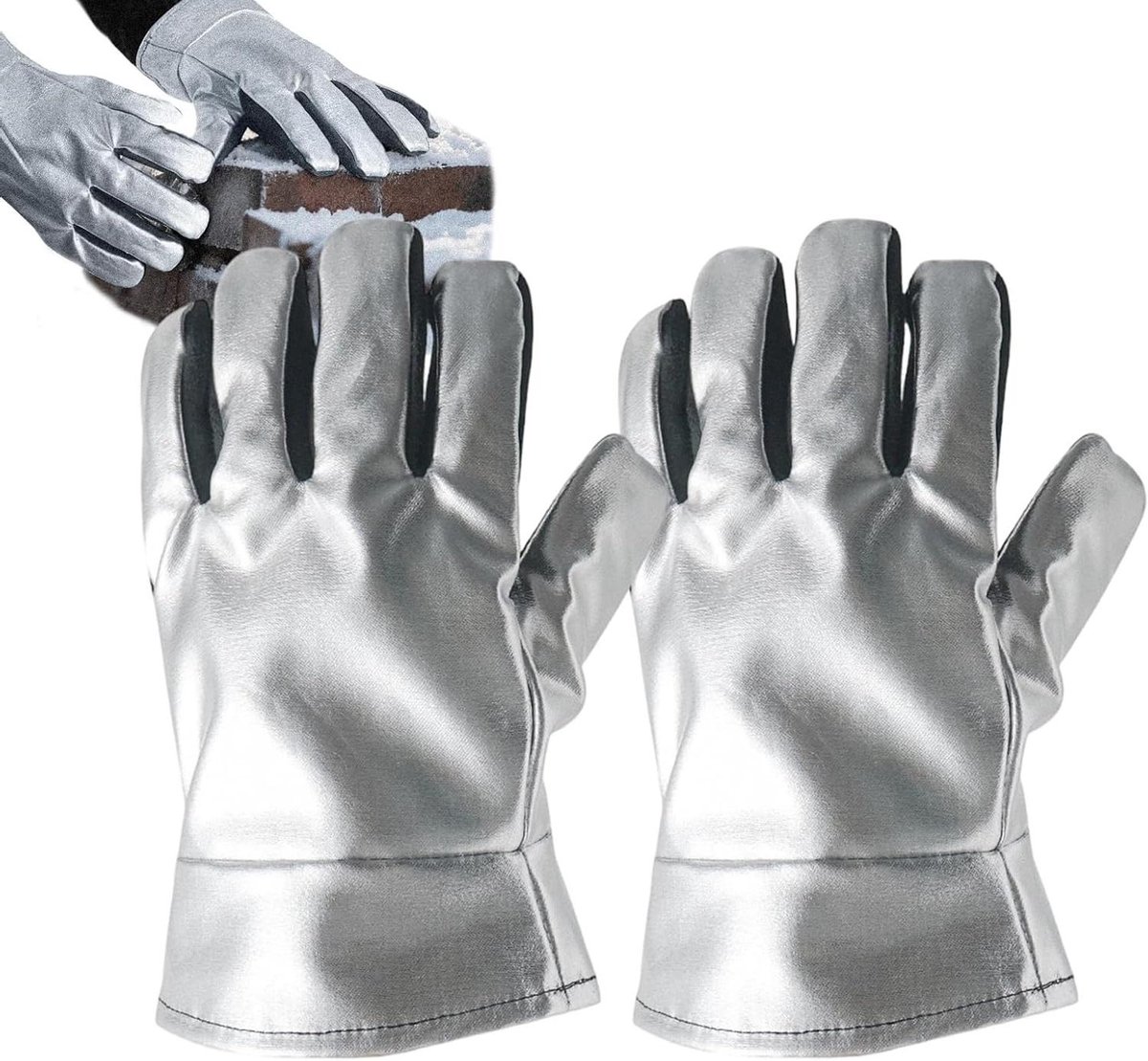 Ovenhandschoenen - Kookwanten - Warme pannen - Hittebestendig - 25.5 cm - Uniek