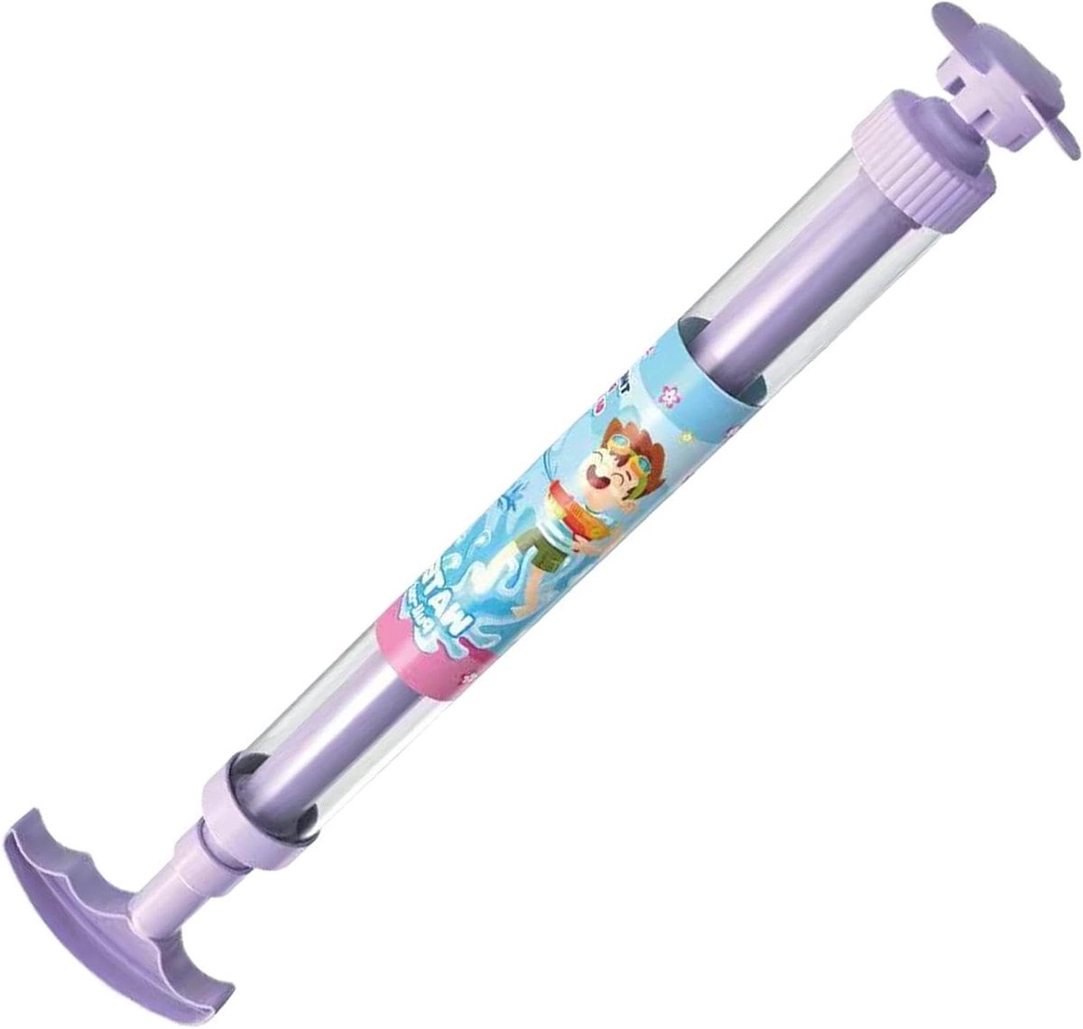 Waterspuit Voor Kinderen - Waterkanon Speelgoed - Zomerse Waterpret - Opvallend Bloem Design - 43.5 cm Lengte - Paars