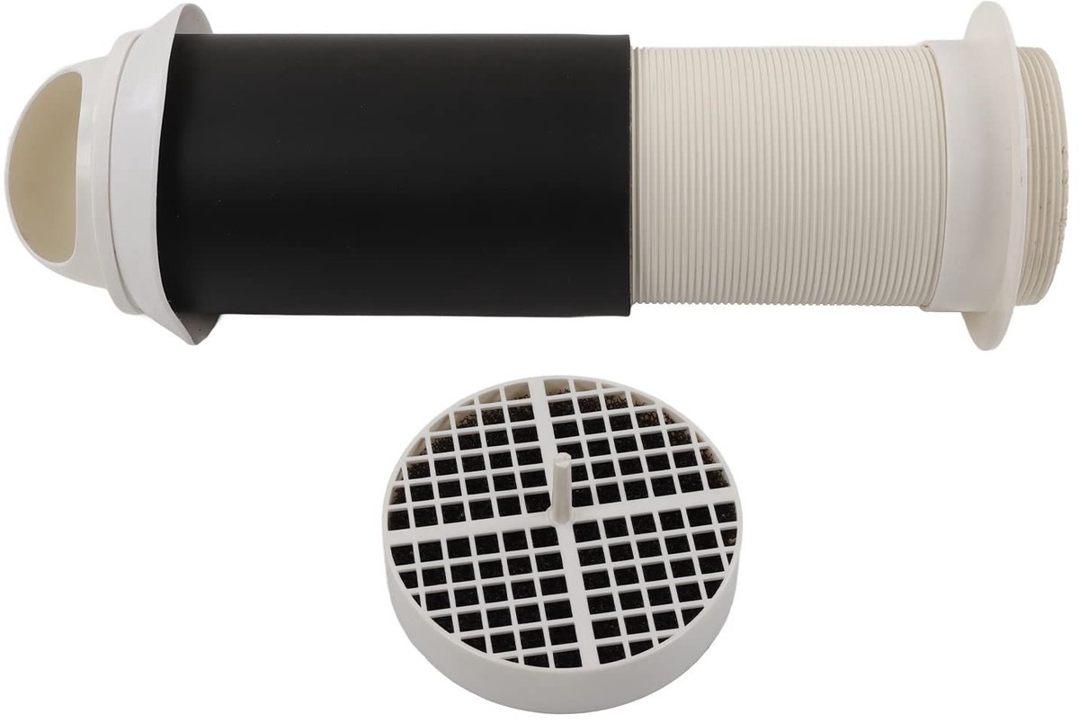Dailygoody - OmGoods - Dailygoody - Muur Air Vent Cap - Ventilatie - Winddicht - 75mm - Voor huis ventilatie - Plastic - Ideaal voor drogers en badkamers