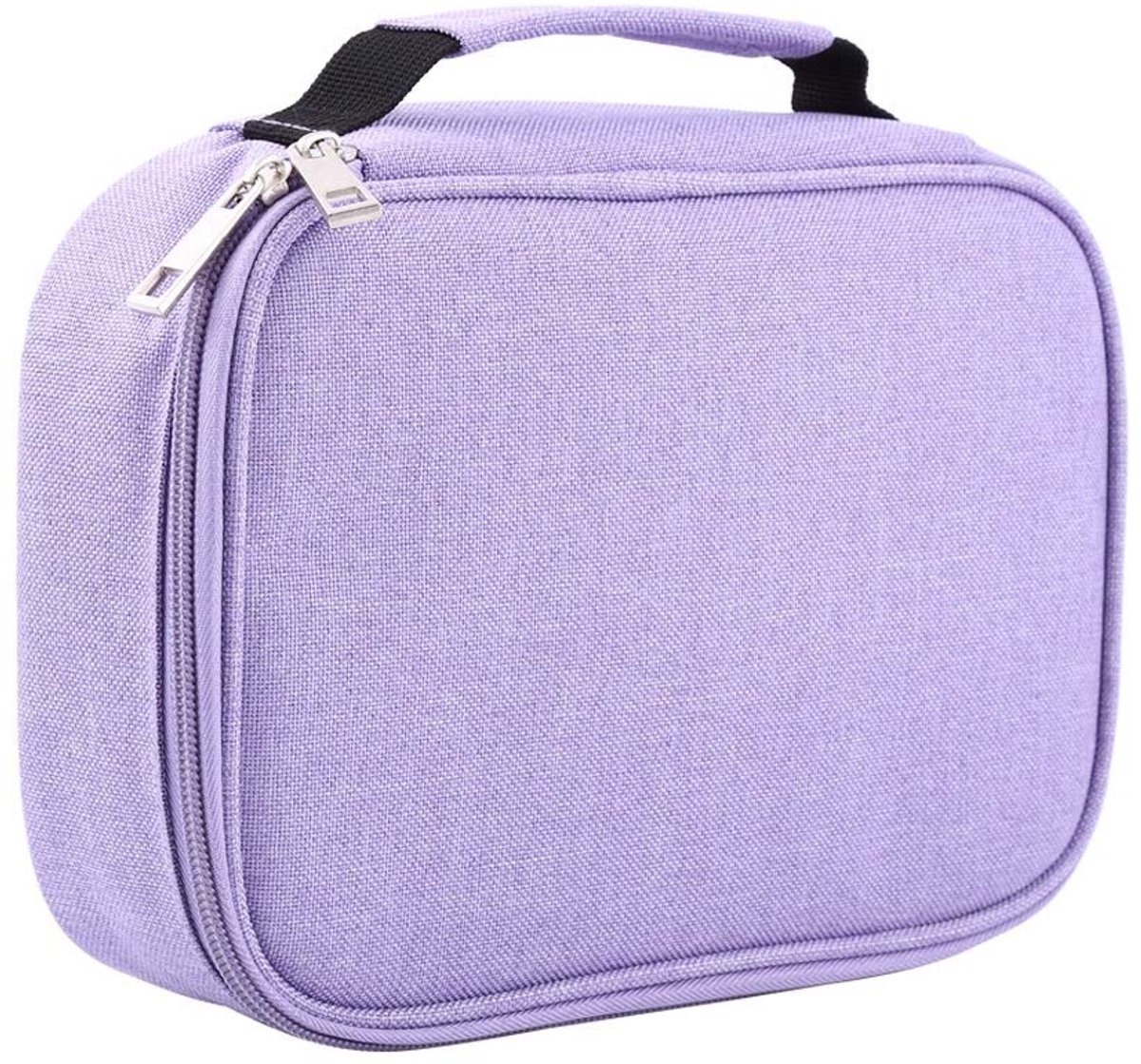 Dailygoody - Multifunctioneel Pennenetui - Grote Inhoud - Lila Kleur - Organizer - Geschikt voor Kunstenaars - 72 Vakken