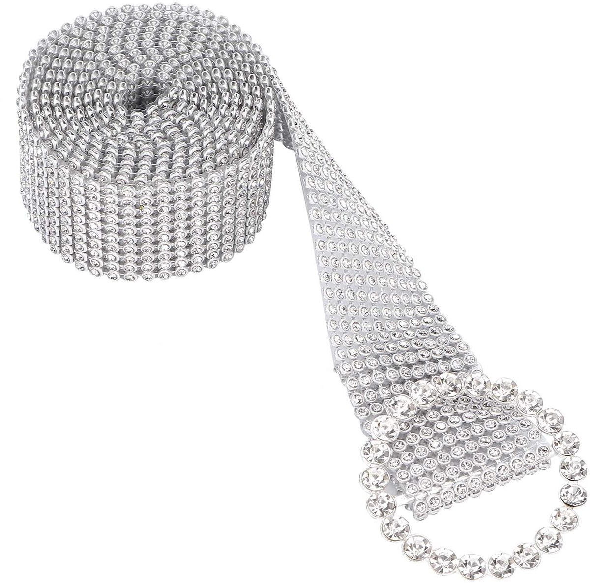 Dailygoody - Riem Dames - Glanzende Tailleband - Mode Accessoire - Kristallen Ketting - Perfect voor Feest en Bruiloft - Elegant Design