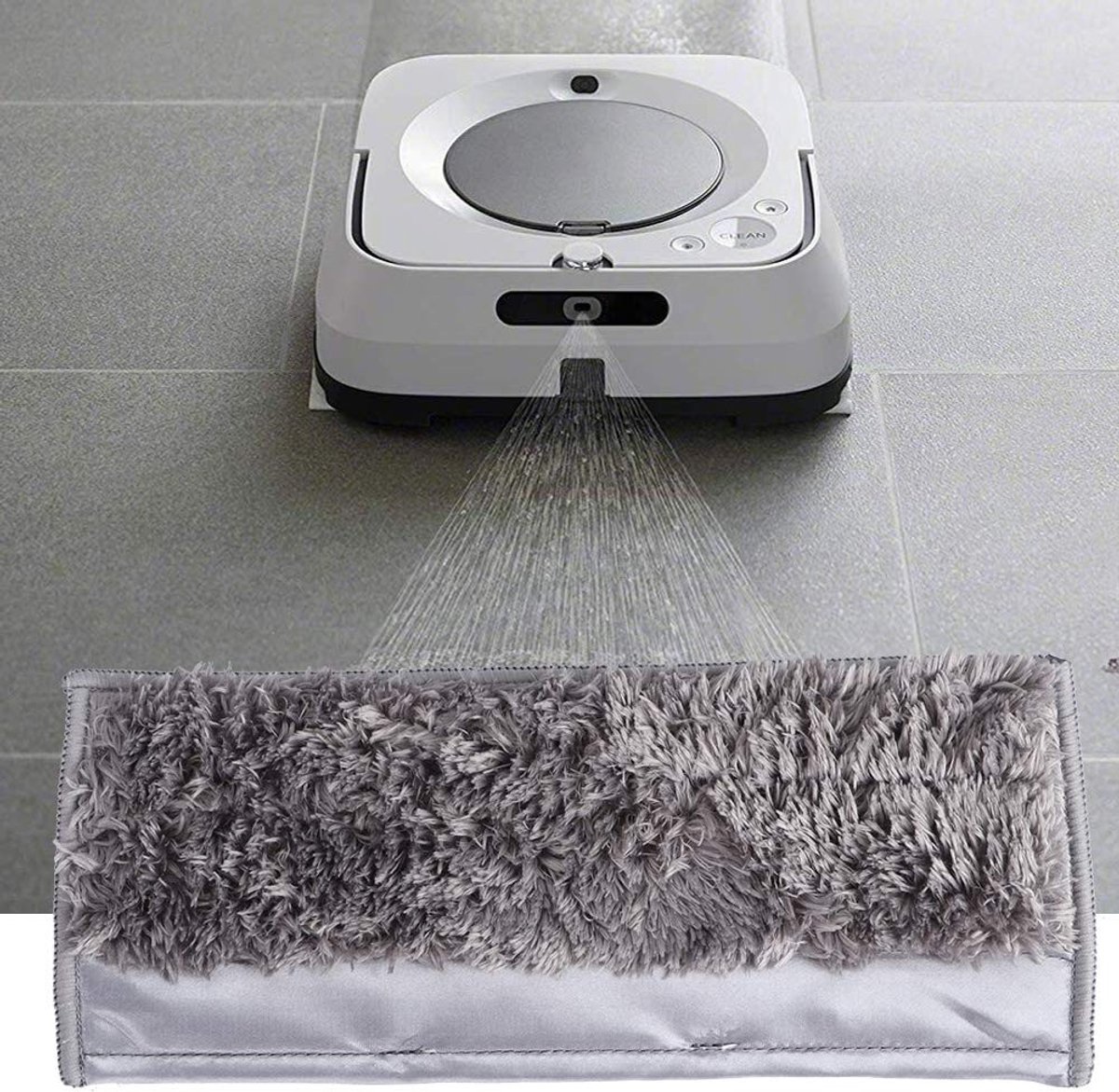 Dailygoody - Wasbare dweilpads - Herbruikbare dweilpads - Geschikt voor Jet M6 robotmop - Droge en natte gebruik - Efficiënt en duurzaam - Voor elke v