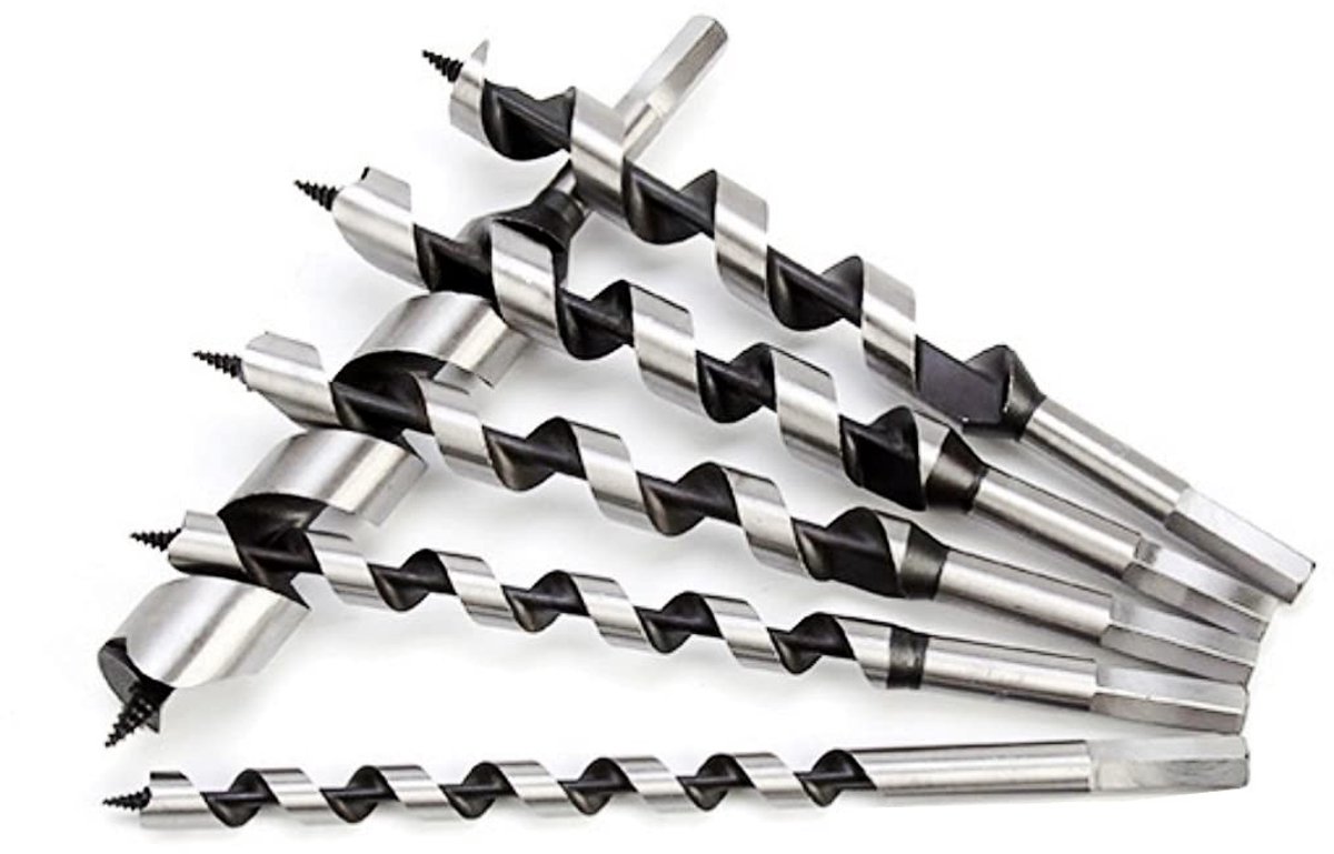Dailygoody twist boor set - 6-delige boorset - 230mm - Voor hout en kunststof - Hoge snelheid en precisie - Geschikt voor kurk en diep boren