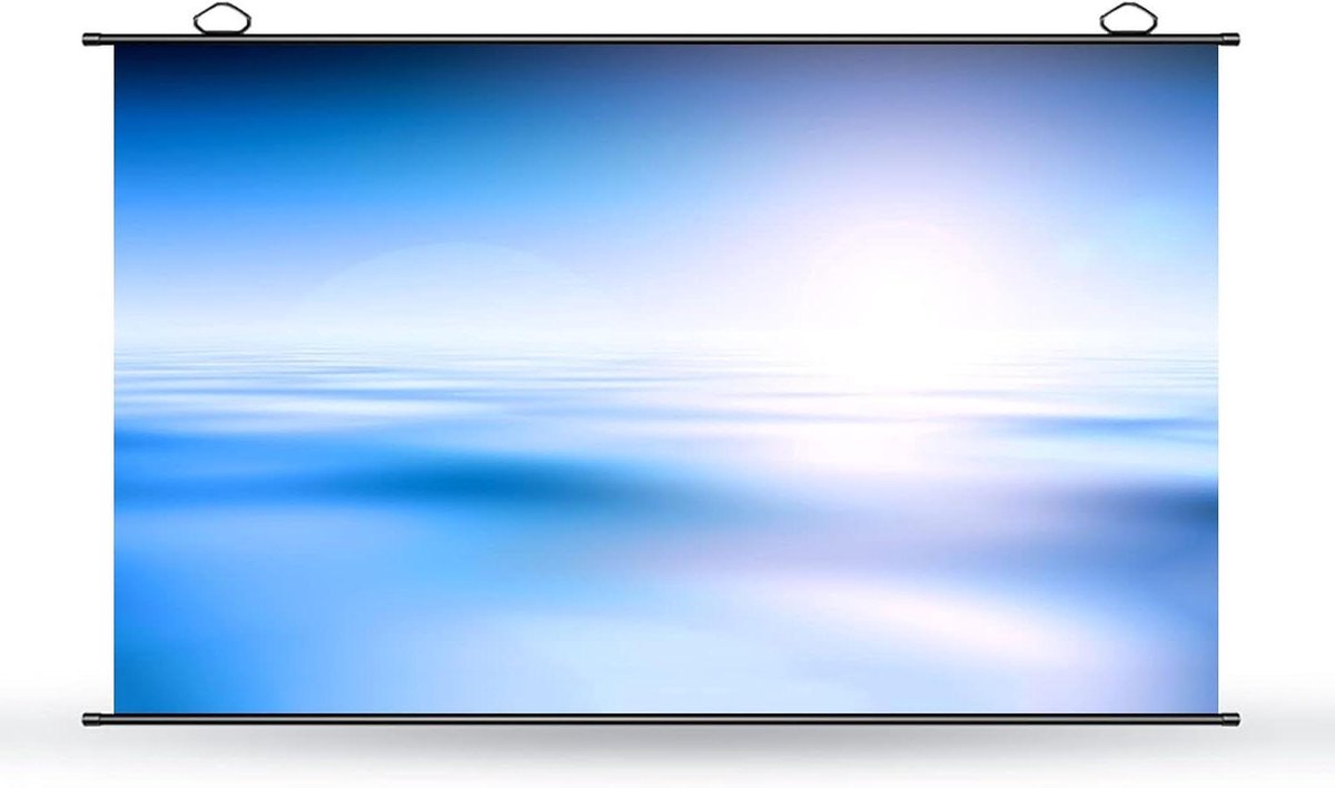 Projectiescherm - Scherm voor Beamer - Thuisbioscoop Creëren - Antikreuk Opvouwbaar - 100 inch 16:9 - Wit