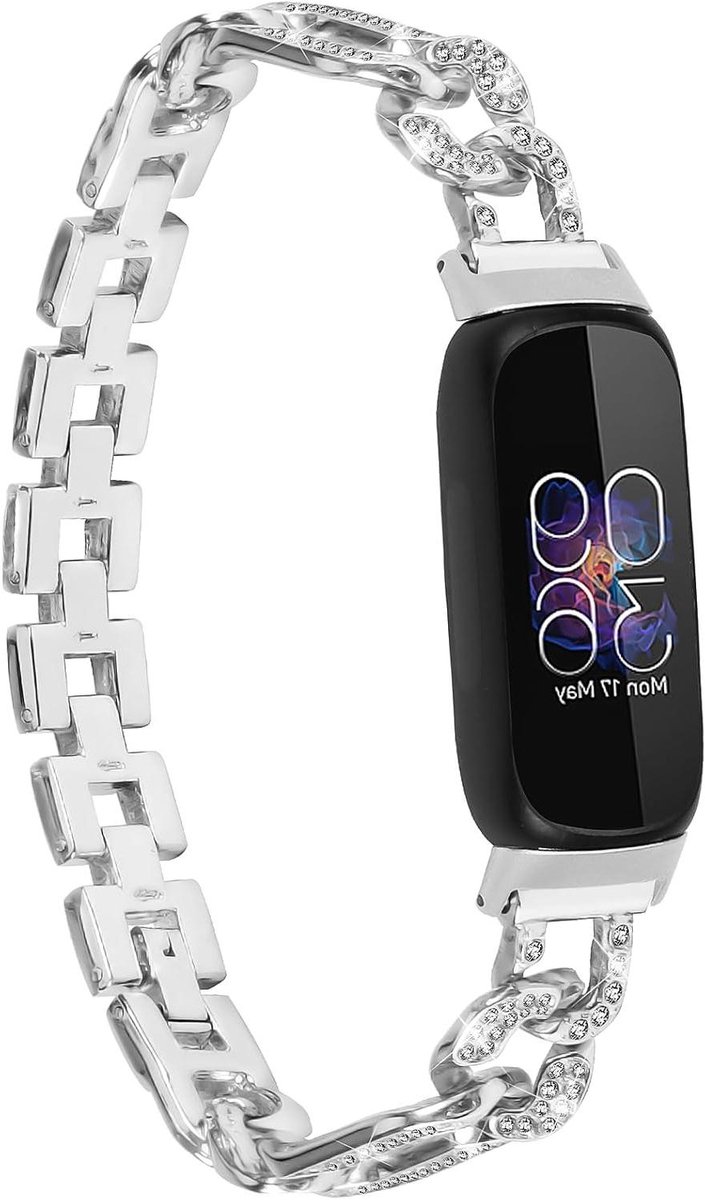 Metalen Horlogeband - Roestvrij Staal Band - Fitness Tracker - Verstelbare Lus - 139.7-205.7 mm - Multicolor