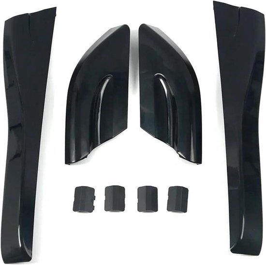 Dakdrager Covers - Dakrek Bescherming - Auto Accessoires - Strak Ontwerp - 8 Stuks - Zwart