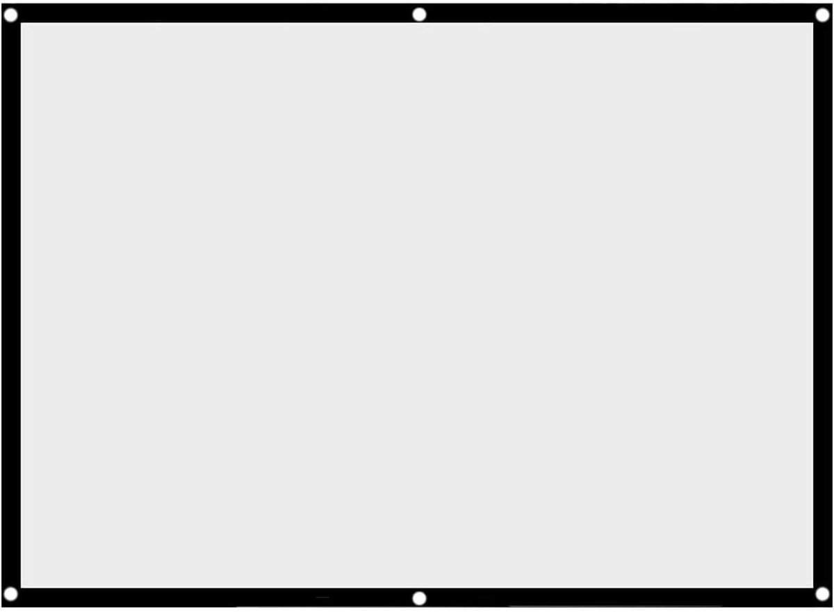 Projectiescherm - Vouwbaar Scherm - Film Kijken - Kreukvrij Polyester - 84 inch - Wit