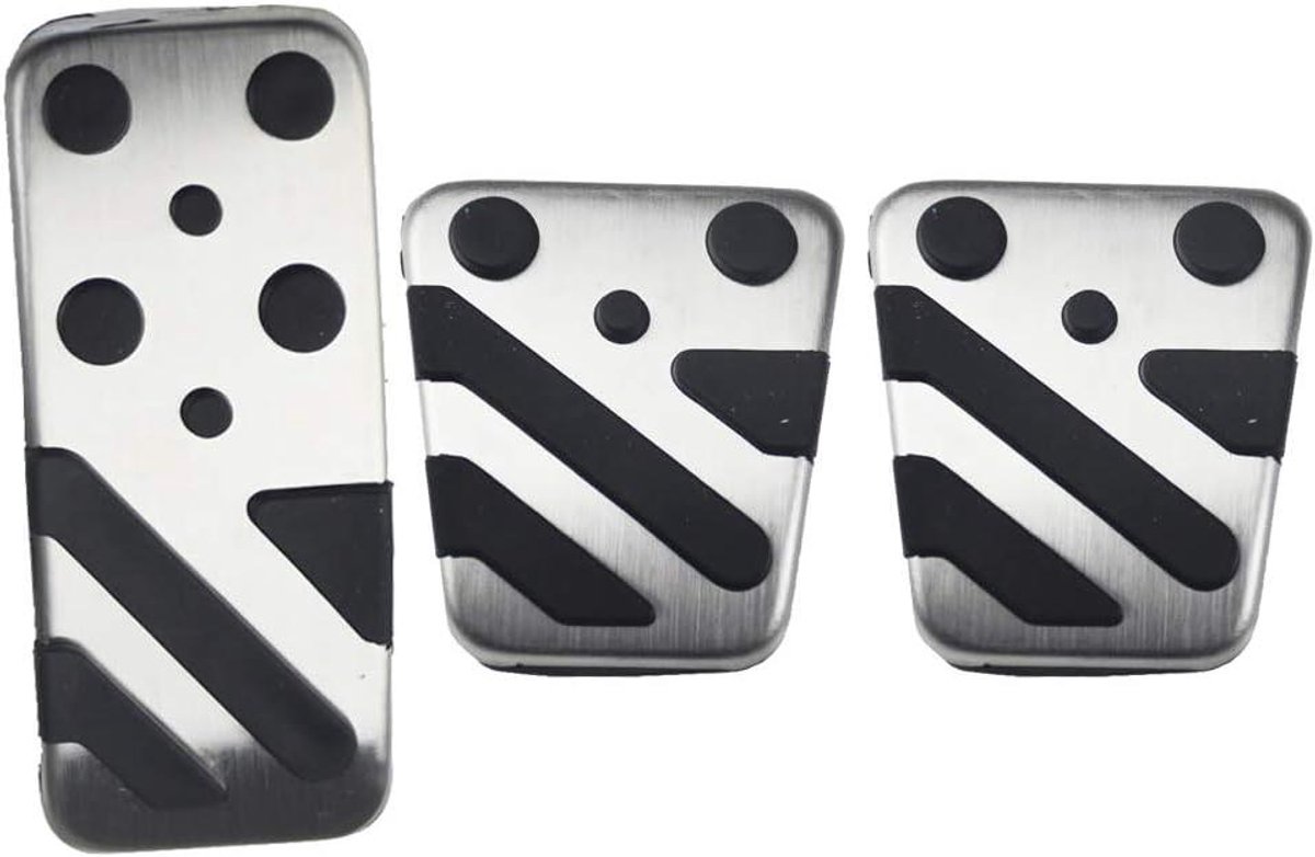 Pedaal Covers - Auto Pedalen - Verbeterde Grip - Antislip Ontwerp - Set van 3 - Zwart