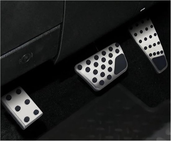 Pedaalhoezen Auto - Voetsteun Covers - Verbeter Rijervaring - Roestvrij Staal - One Size - Zilver — afbeelding 4