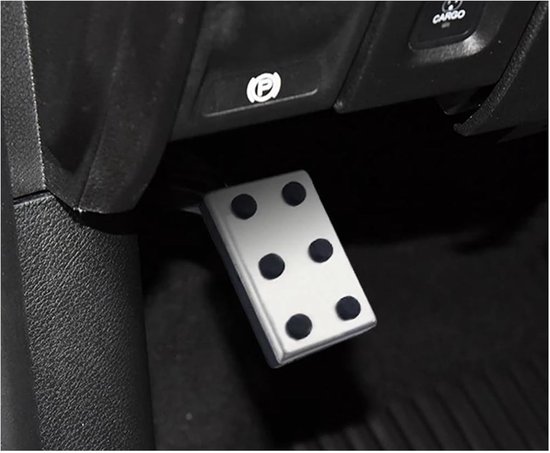 Pedaalhoezen Auto - Voetsteun Covers - Verbeter Rijervaring - Roestvrij Staal - One Size - Zilver — afbeelding 5