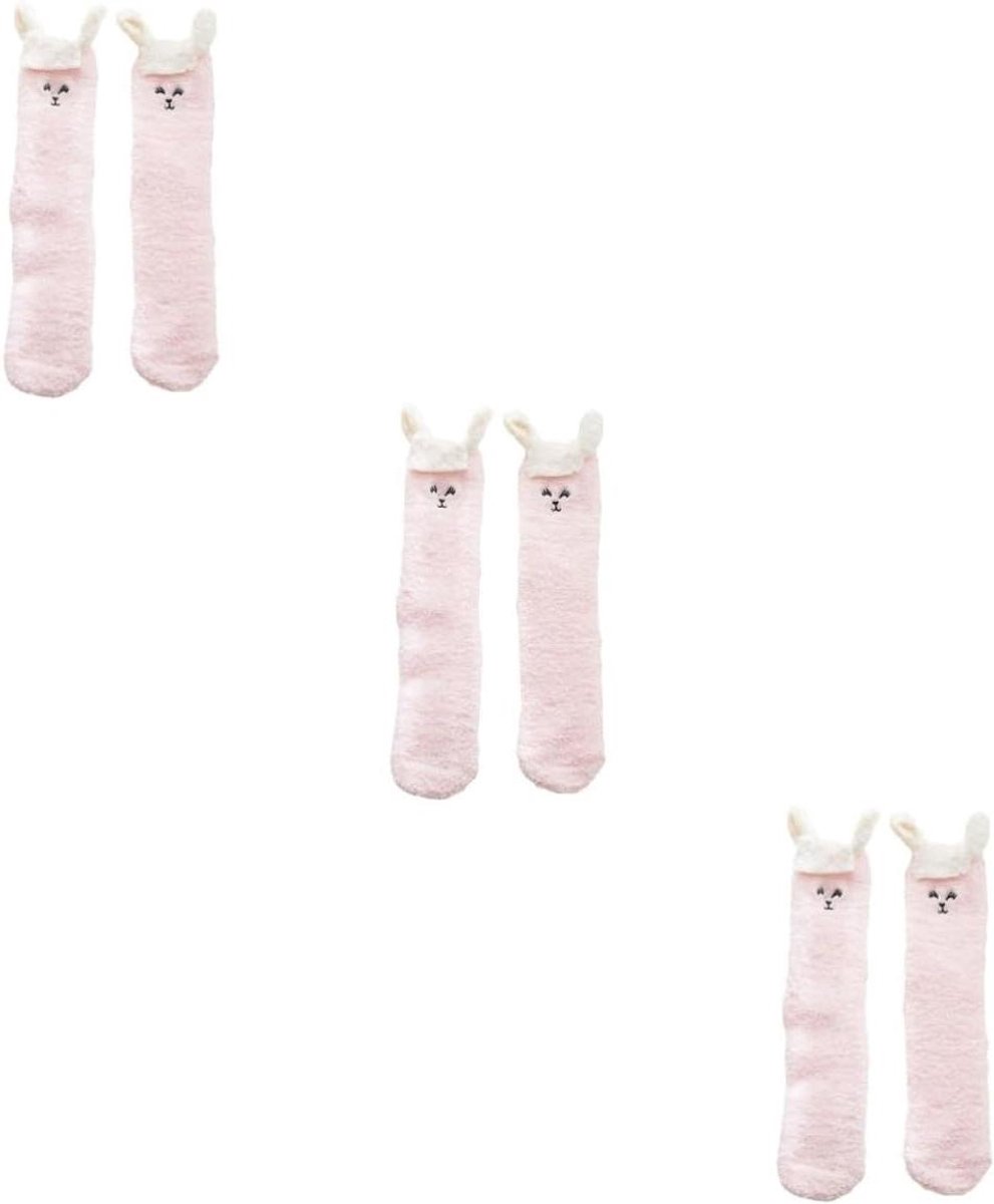 Sokpantoffels Dames - Huissokken Pluche - Binnen Gebruik - Extra Dik Materiaal - 2 Paar - Coral Fleece