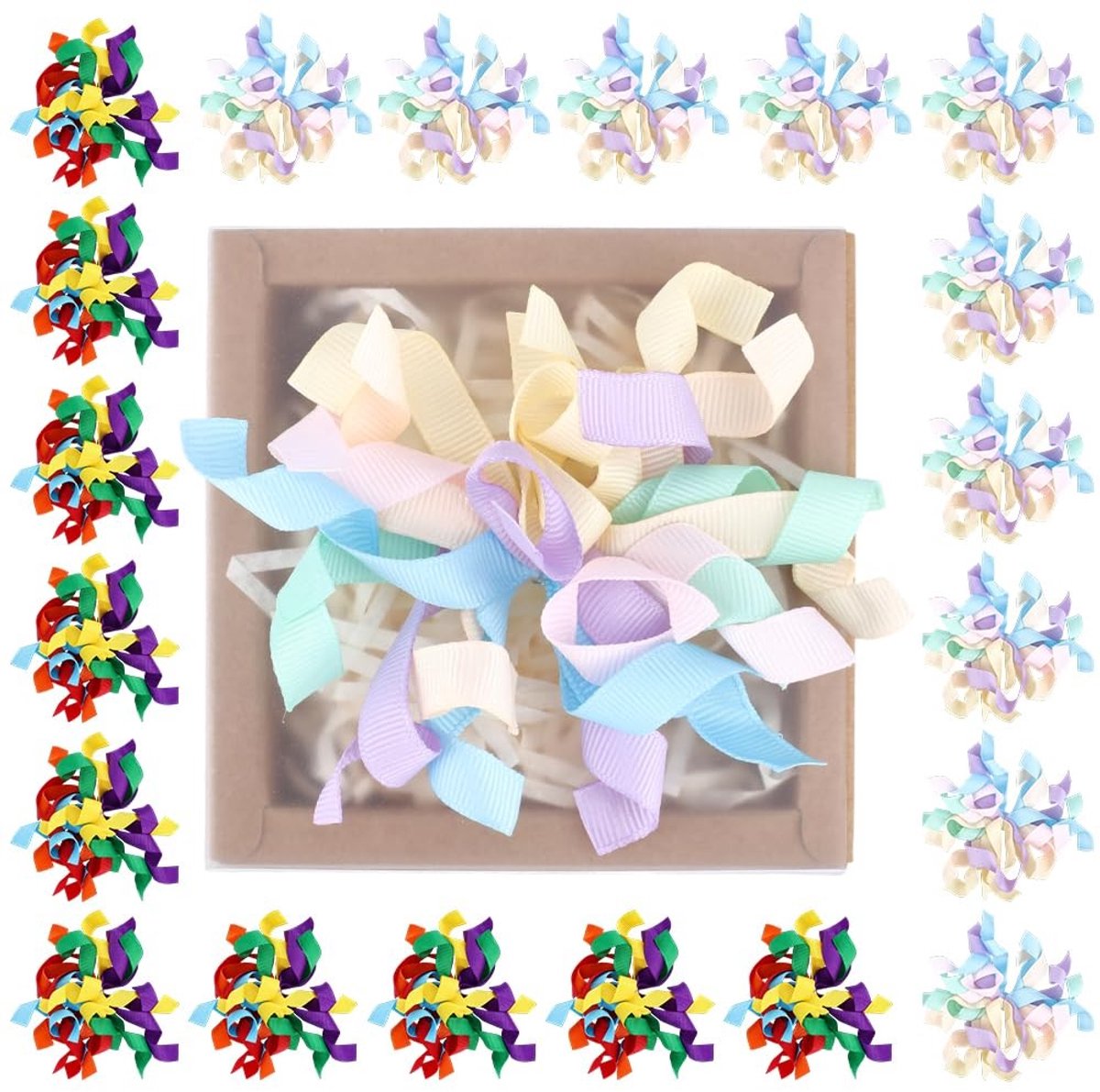 aladdien - Cadeau Bogen - Zelfklevende Strikken - Kleurige Regenboog - Verpakking - Feestaccessoires - Creatieve Decoratie - 20 Stuks
