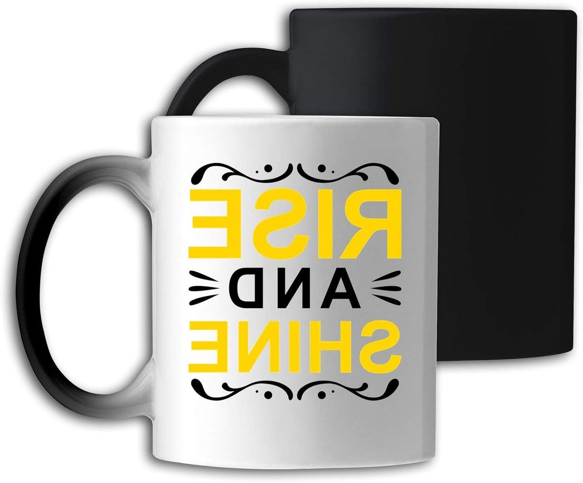 Magische Mok - Veranderende Mok - Ochtendkoffie Genieten - Design Onthullend - 330 ml - Zwart